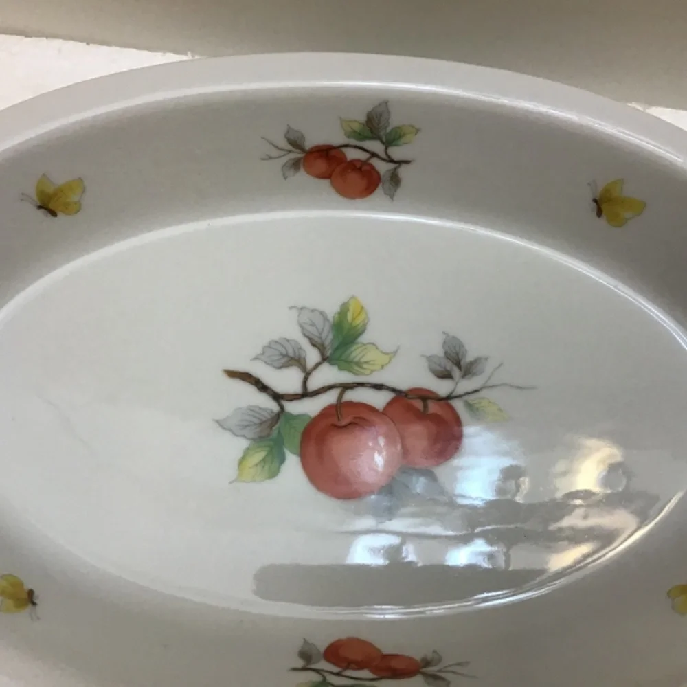 VTG set of 2 Baking Dishes-Fruit Design-From Oven To Table-Home Kitchen Cooking